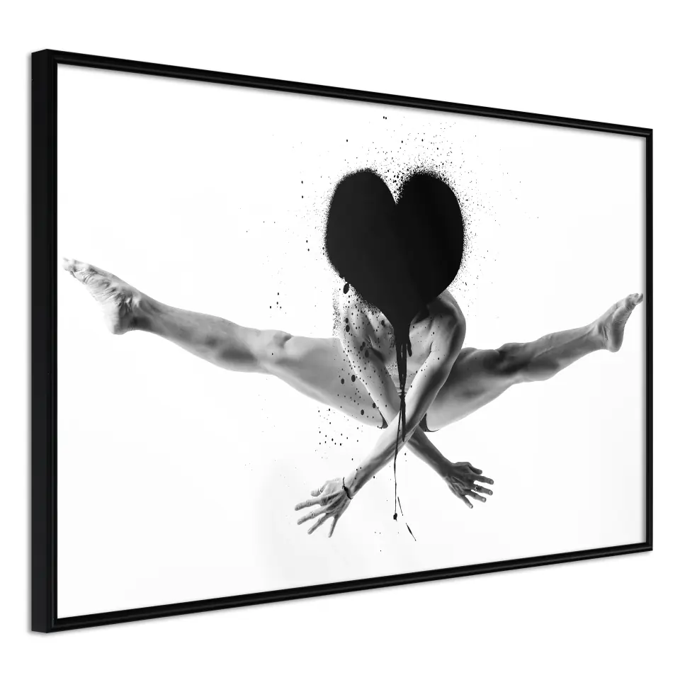 ⁨Plakat - Skok [Poster] (rozmiar 30x20, wykończenie Rama czarna)⁩ w sklepie Wasserman.eu