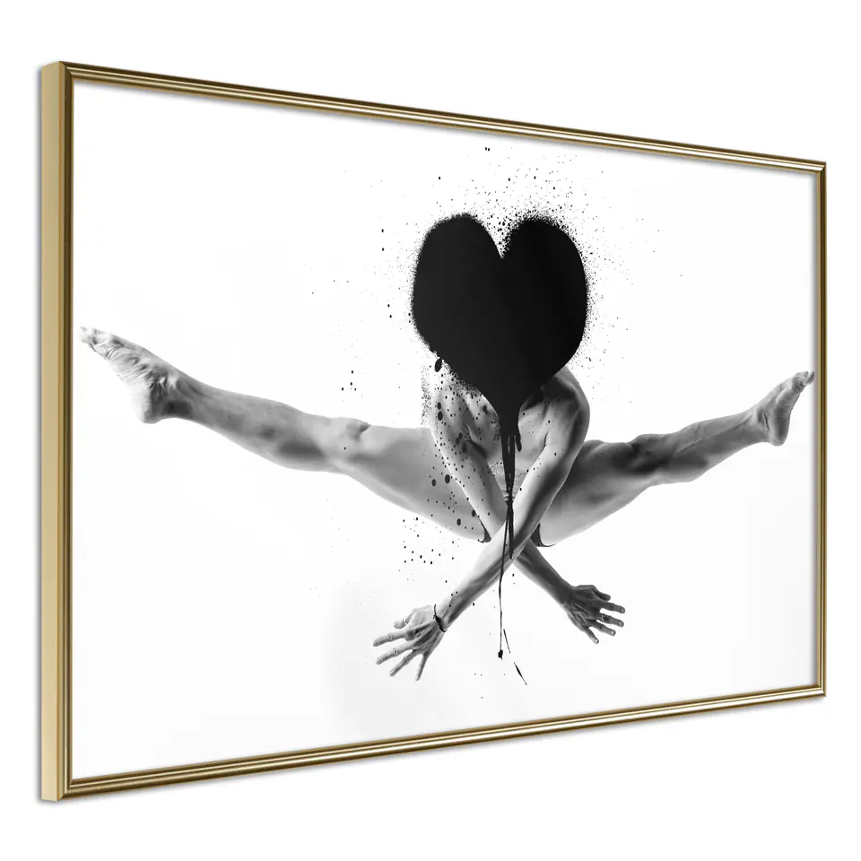 ⁨Poster - Twine in the air (size 45x30, finish Gold frame)⁩ at Wasserman.eu