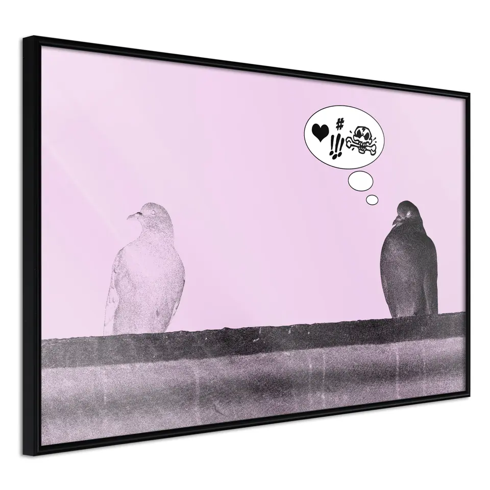 ⁨Plakat - Zaloty [Poster] (rozmiar 30x20, wykończenie Rama czarna)⁩ w sklepie Wasserman.eu