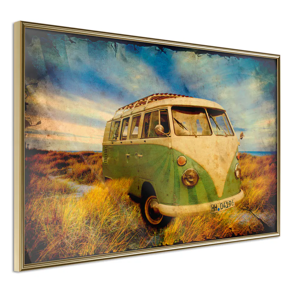 ⁨Poster - Cucumber I (size 30x20, finish Gold frame)⁩ at Wasserman.eu