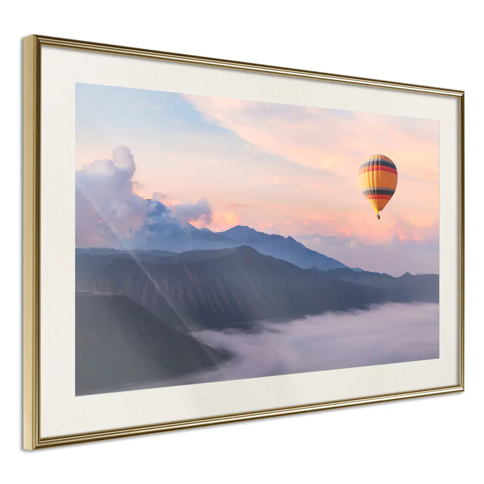 ⁨Poster - Freedom (size 30x20, finish Gold frame with passe-partout)⁩ at Wasserman.eu