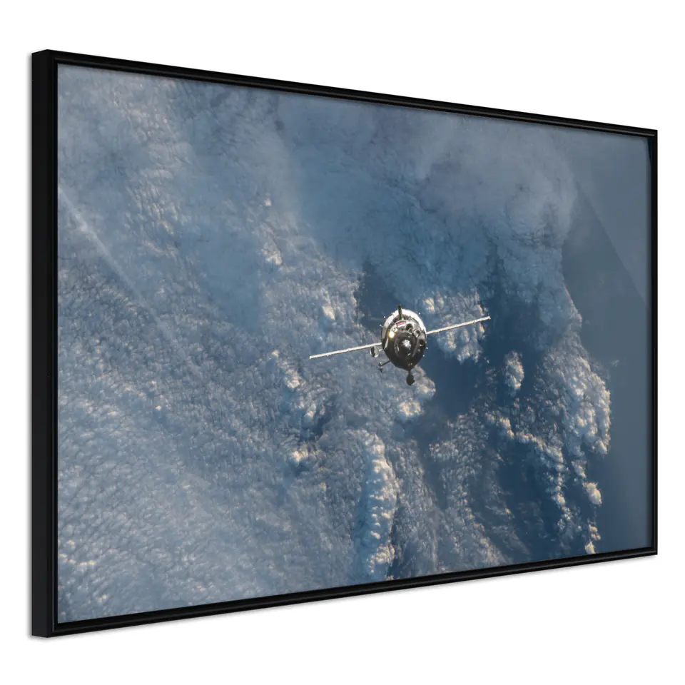 ⁨Plakat - Błękitna planeta [Poster] (rozmiar 30x20, wykończenie Rama czarna)⁩ w sklepie Wasserman.eu