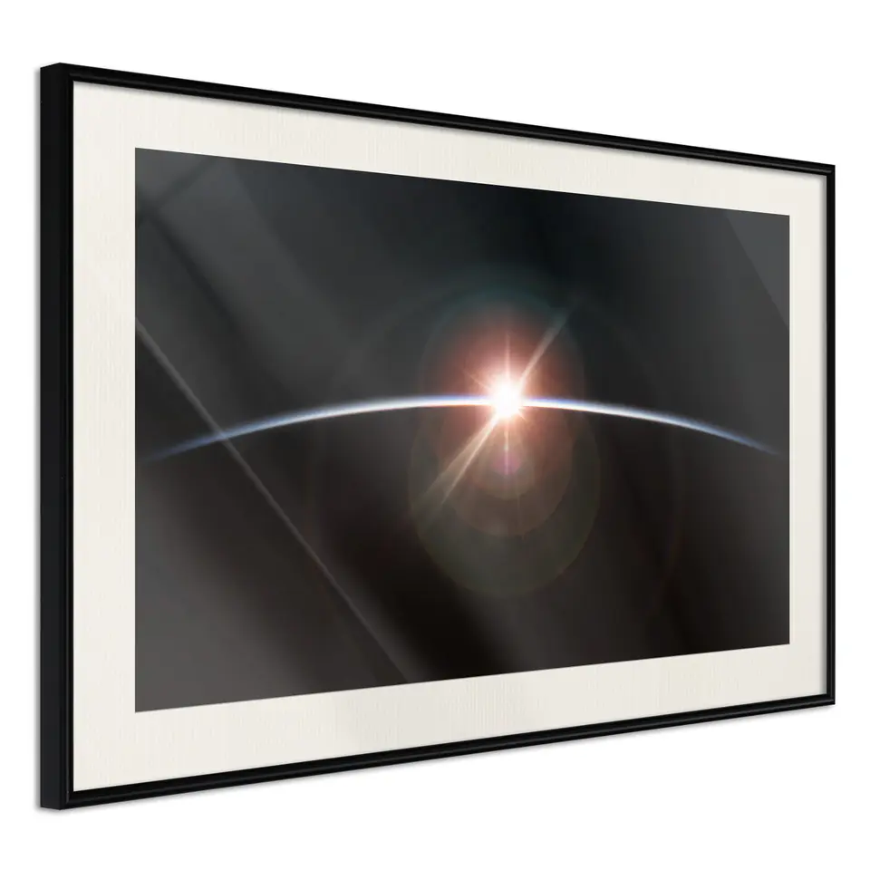 ⁨Poster - A flash (size 45x30, finish Black frame with passe-partout)⁩ at Wasserman.eu