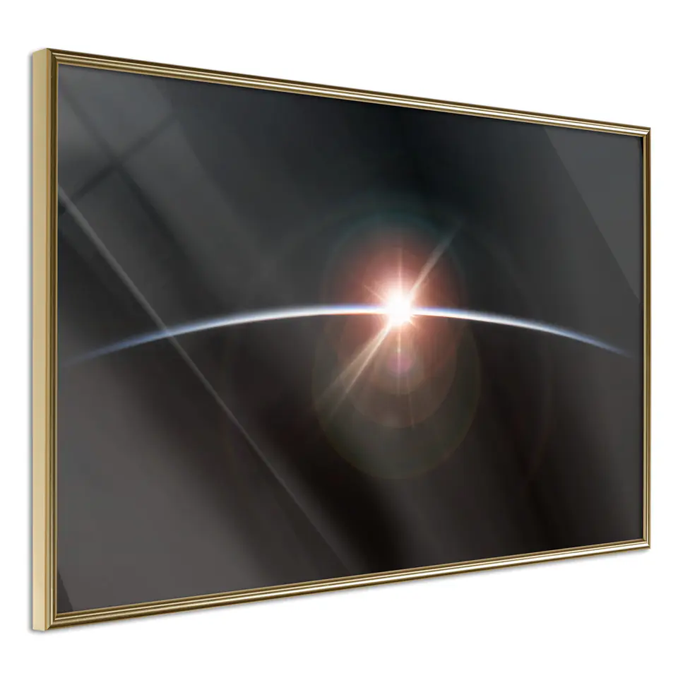 ⁨Poster - A Glimpse (size 30x20, Gold Frame finish)⁩ at Wasserman.eu