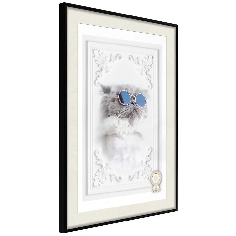 ⁨Poster - Like a Boss (size 20x30, finish Black frame with passe-partout)⁩ at Wasserman.eu