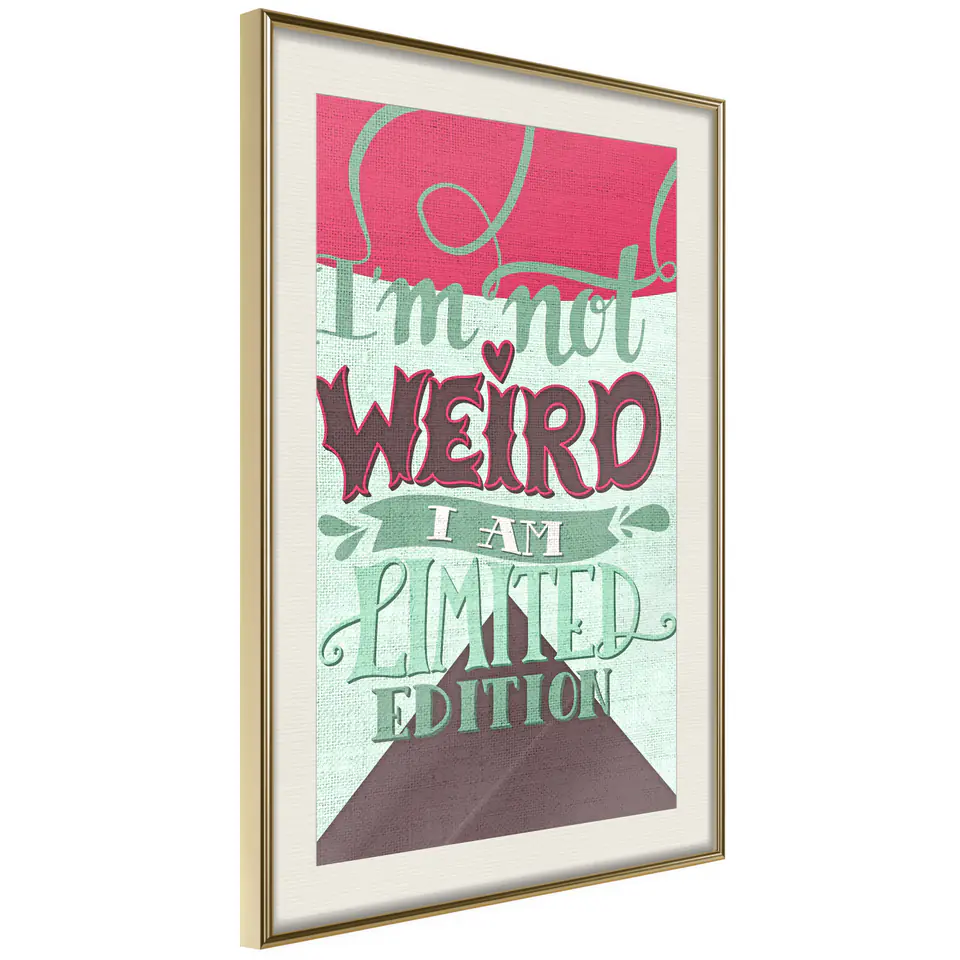 ⁨Poster - Limited Edition (size 30x45, finish Gold frame with passe-partout)⁩ at Wasserman.eu