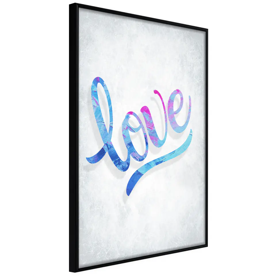 ⁨Poster - Love I (size 20x30, finish Frame black)⁩ at Wasserman.eu