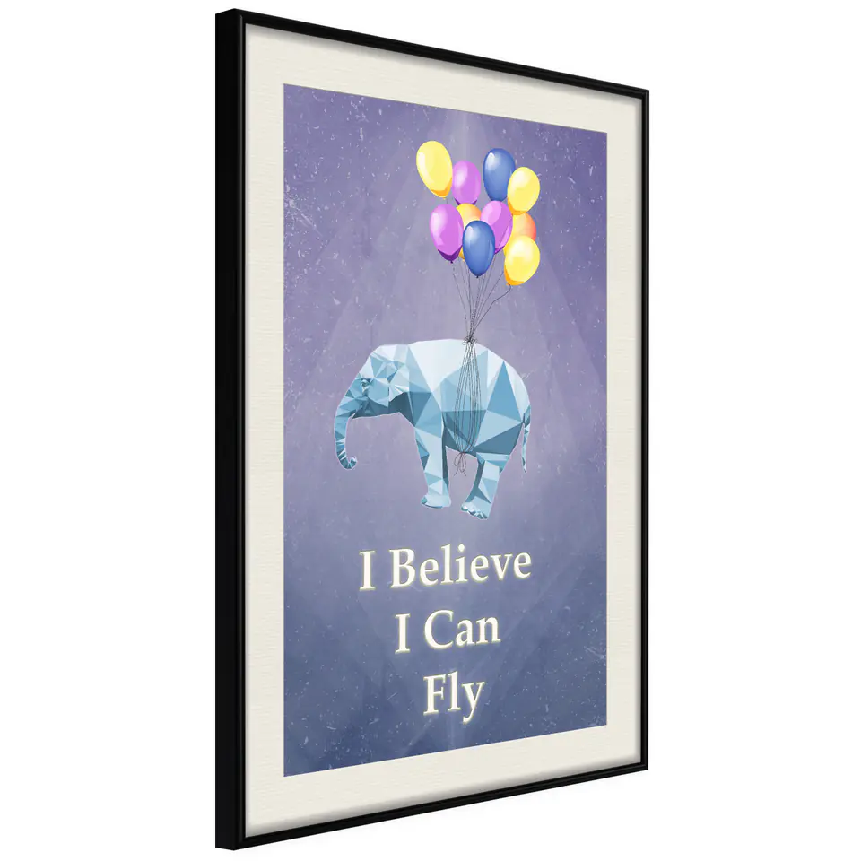⁨Poster - Against gravity (size 20x30, finish Black frame with passe-partout)⁩ at Wasserman.eu