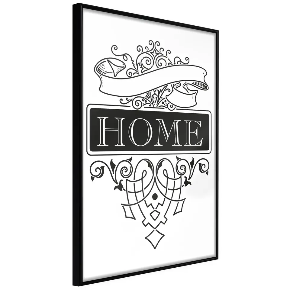 ⁨Plakat - Home [Poster] (rozmiar 20x30, wykończenie Rama czarna)⁩ w sklepie Wasserman.eu