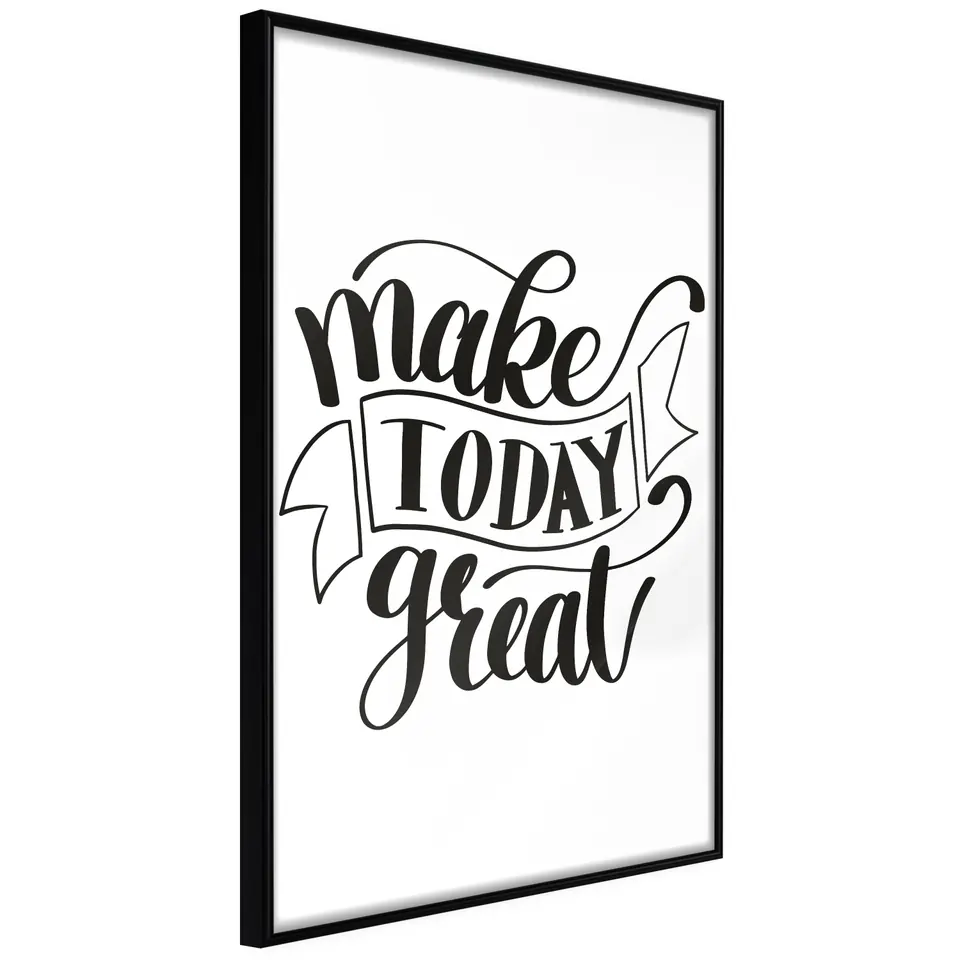 ⁨Plakat - Make today great [Poster] (rozmiar 30x45, wykończenie Rama czarna)⁩ w sklepie Wasserman.eu