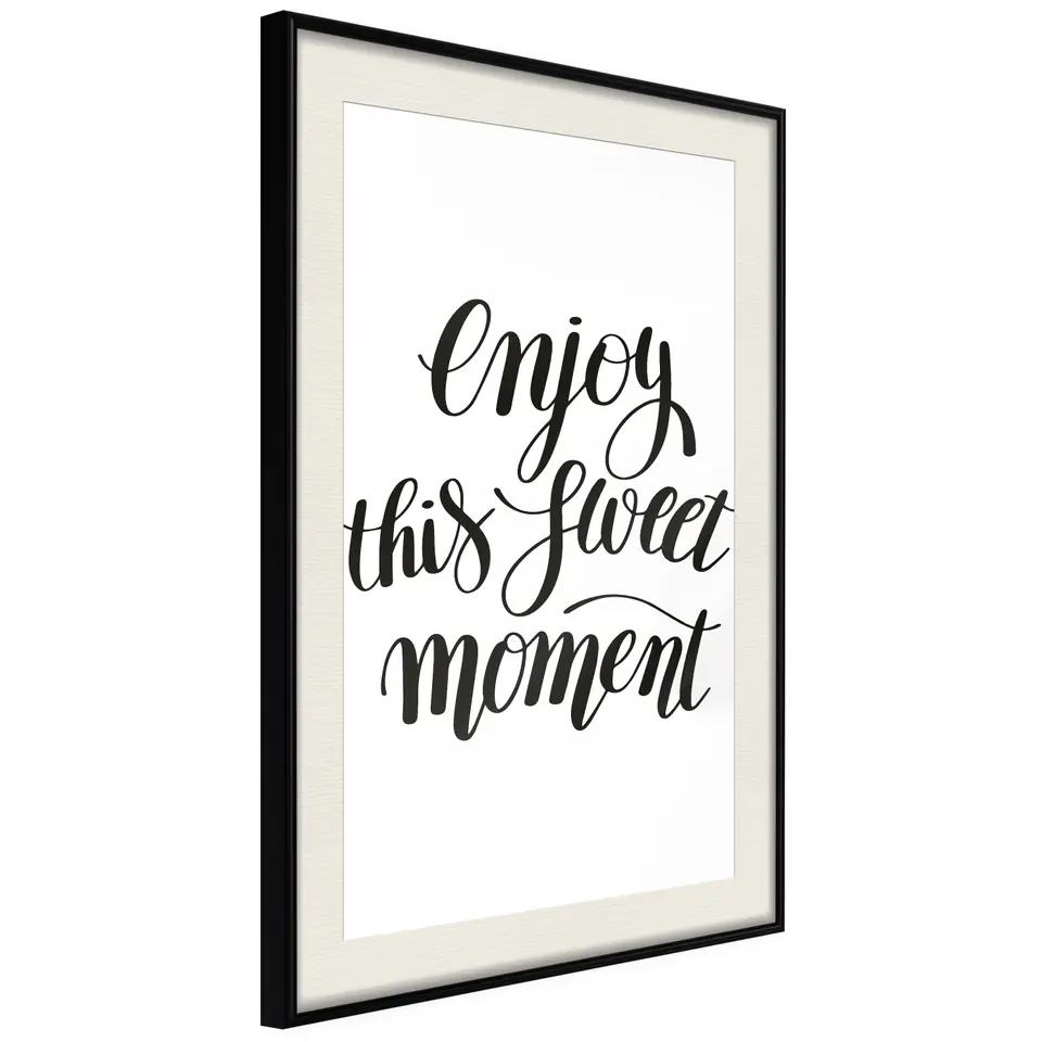 ⁨Poster - Moment (size 20x30, finish Black frame with passe-partout)⁩ at Wasserman.eu