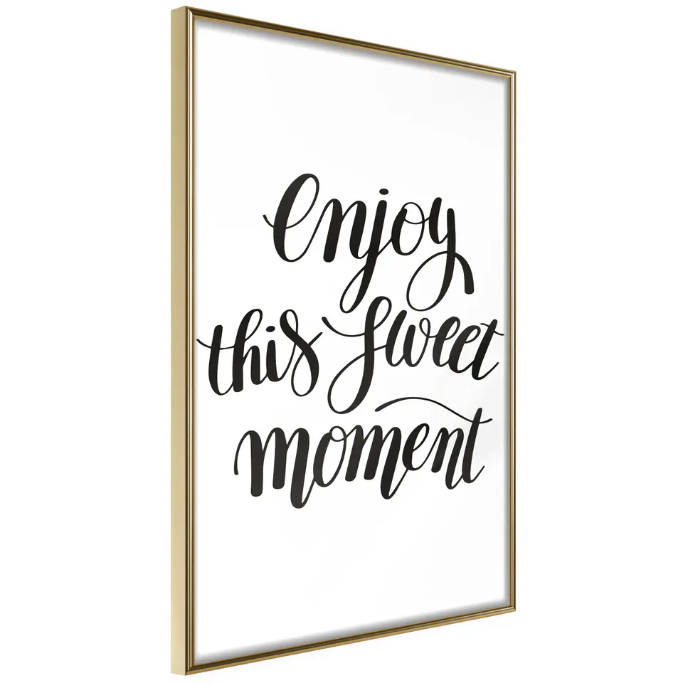 ⁨Poster - Moment (size 20x30, finish Gold frame)⁩ at Wasserman.eu