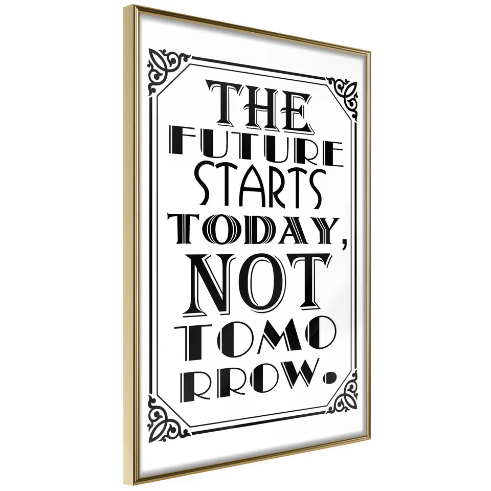 ⁨Poster - Future (size 20x30, finish Gold frame)⁩ at Wasserman.eu