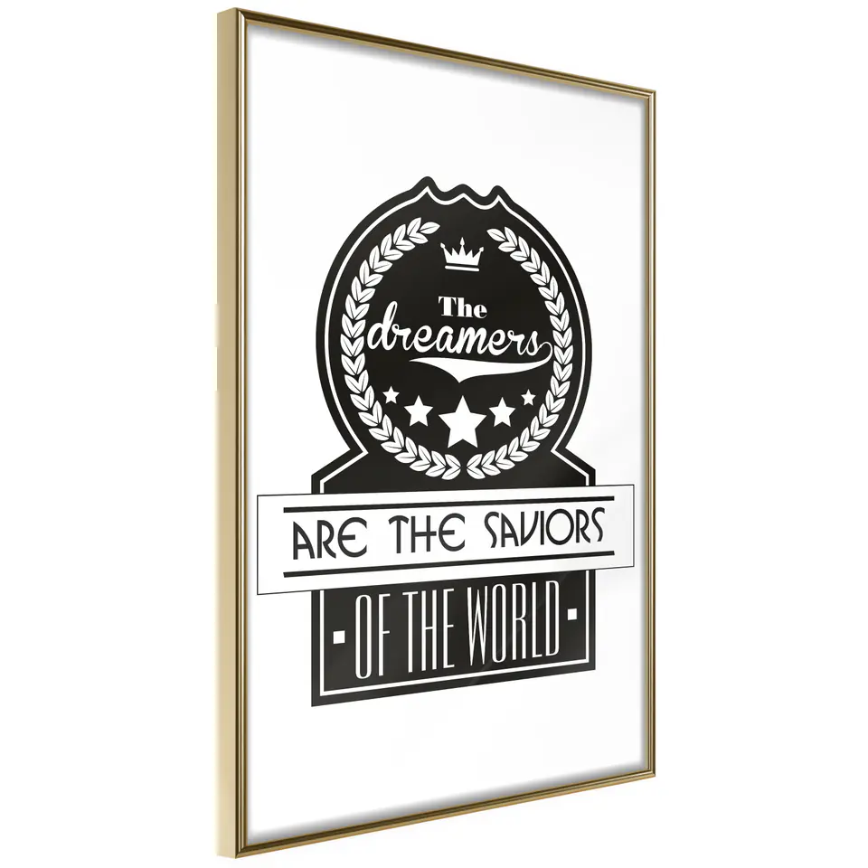 ⁨Poster - Dreamers (size 30x45, finish Gold frame)⁩ at Wasserman.eu