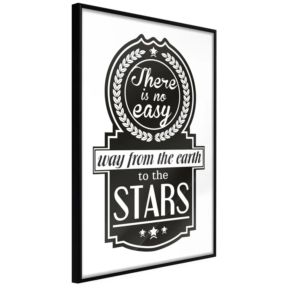 ⁨Poster - Road to the stars (size 20x30, finish Frame black)⁩ at Wasserman.eu