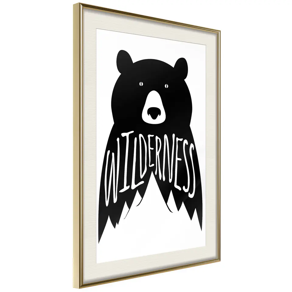 ⁨Plakat - Wilderness [Poster] (rozmiar 40x60, wykończenie Rama złota z passe-partout)⁩ w sklepie Wasserman.eu