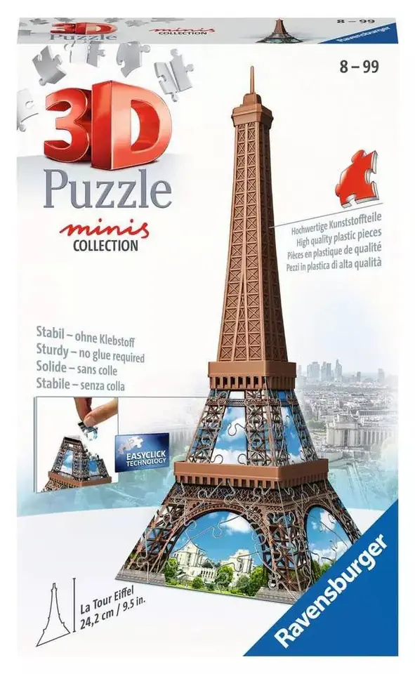 ⁨Puzzle 54 elementy 3D Mini Budynki Wieża Eifla⁩ w sklepie Wasserman.eu