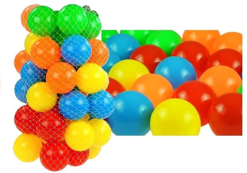 ⁨Balls for dry pool in a net 50 pcs 7cm⁩ at Wasserman.eu