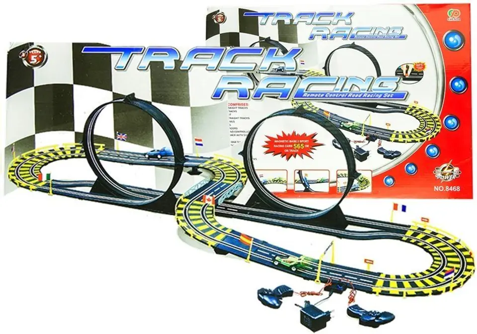 ⁨Tor Samochodowy Track Racing Dwa Auta 565 cm⁩ w sklepie Wasserman.eu