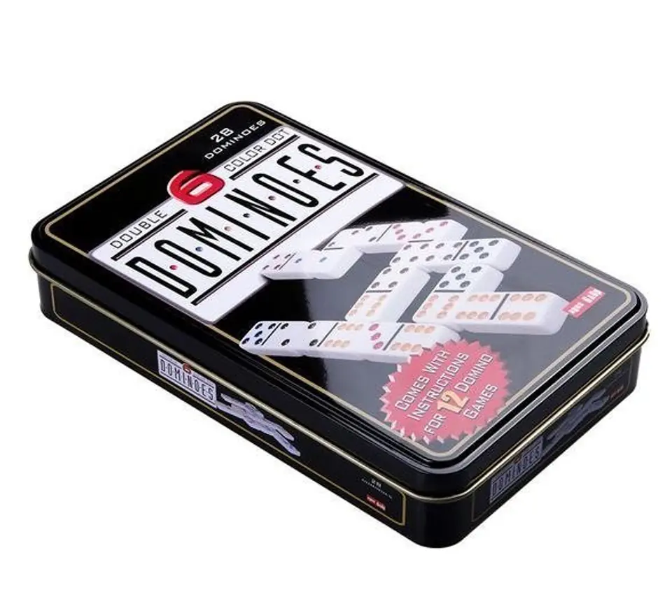 ⁨Puzzle Game Dominoes metal packaging 28 pieces⁩ at Wasserman.eu