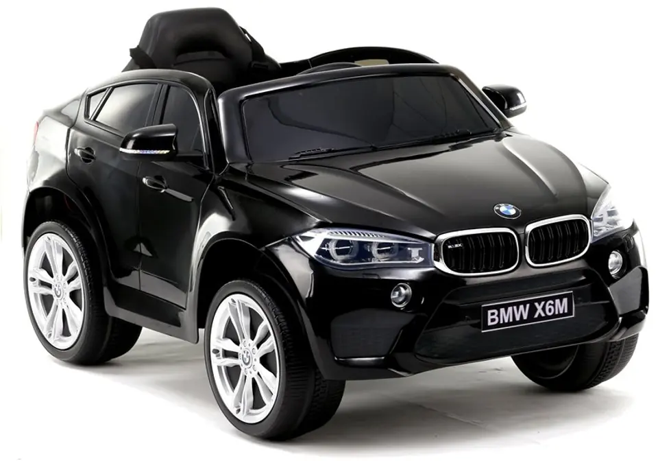 ⁨Auto na Akumulator BMW X6 Czarne Skóra, EVA⁩ w sklepie Wasserman.eu