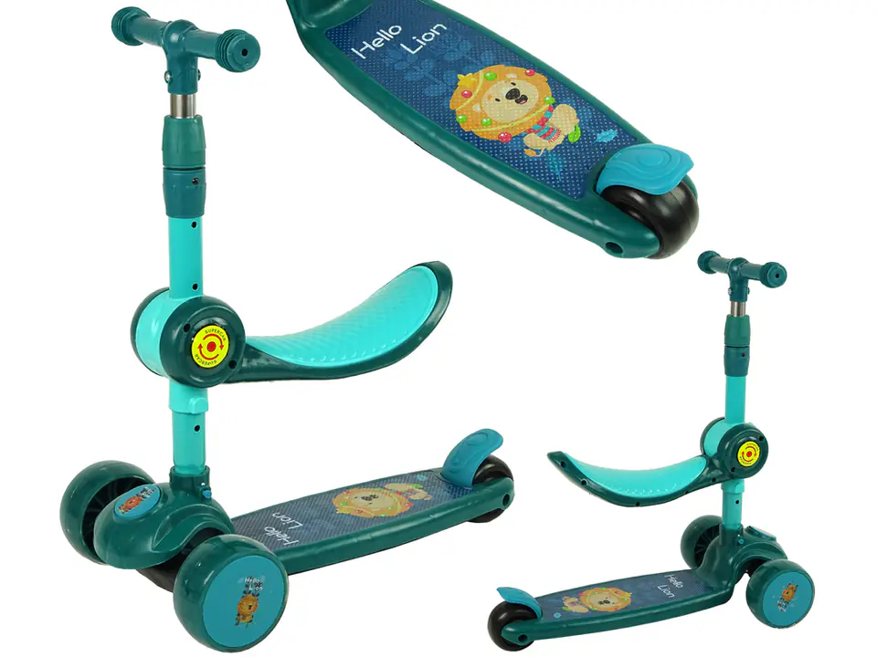 ⁨Tricycle Balance Saddle Green Music Lion Diodes⁩ at Wasserman.eu