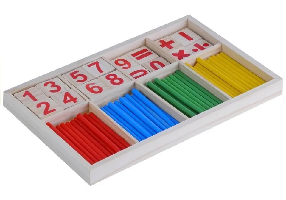 ⁨Wooden educational set for learning mathematics⁩ at Wasserman.eu