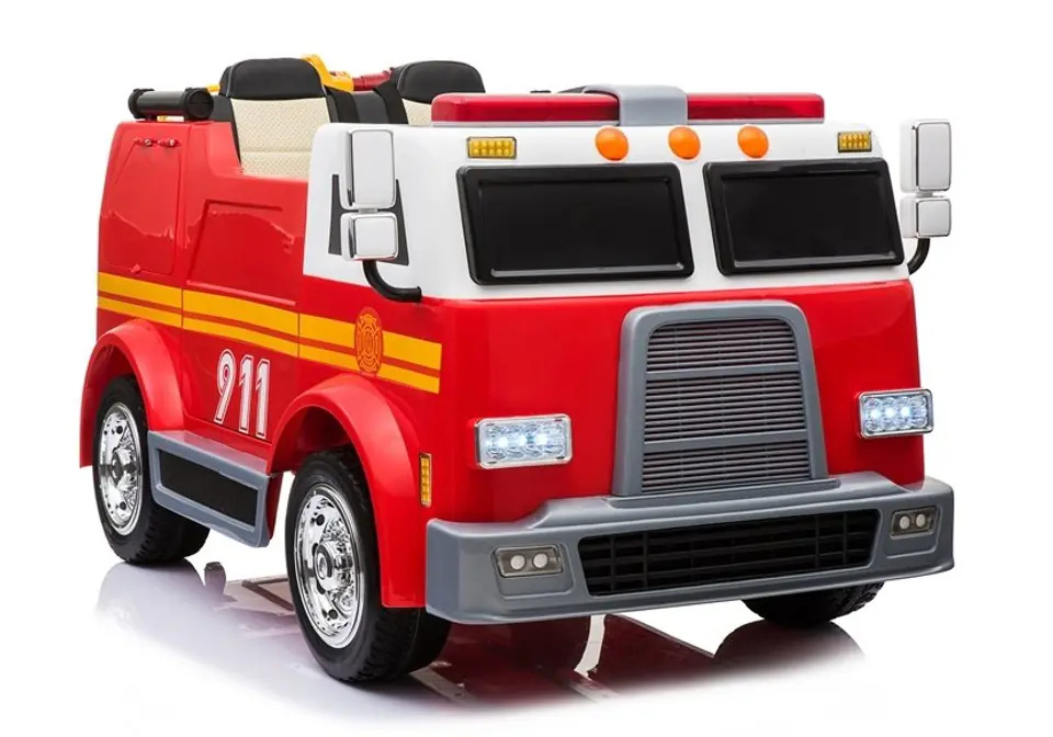 Wóz Strażacki na Akumulator Czerwony Dla Dzieci Pilot LL911 w sklepie Wasserman.eu