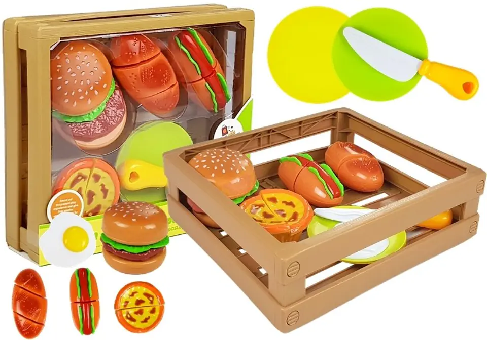 ⁨Burger Cutting Set for Velcro in a Chest⁩ at Wasserman.eu