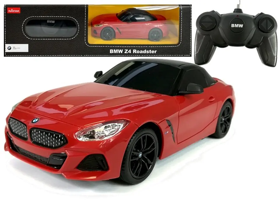 ⁨Auto R/C BMW Z4 Roadster Rastar 1:24 Czerwone⁩ w sklepie Wasserman.eu