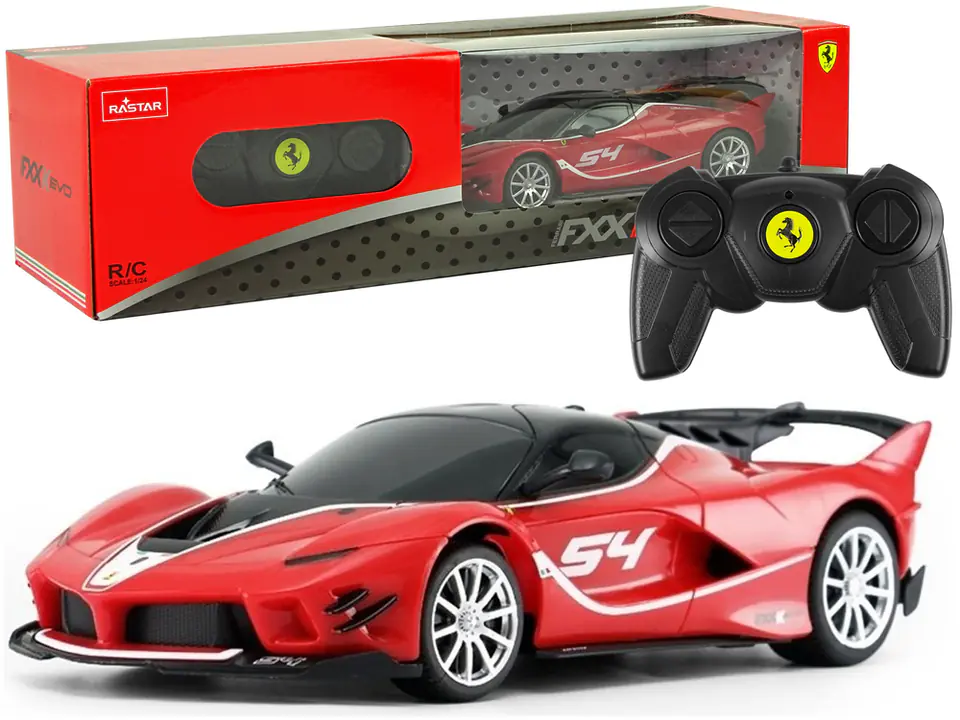 ⁨Auto R/C Ferrari Rastar 1:24 Czerwone na pilota⁩ w sklepie Wasserman.eu