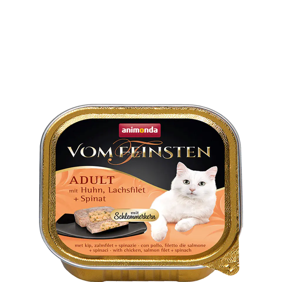 ⁨ANIMONDA Vom Feinsten Gourment Centre with chicken and salmon fillet + spinach 100 g⁩ at Wasserman.eu