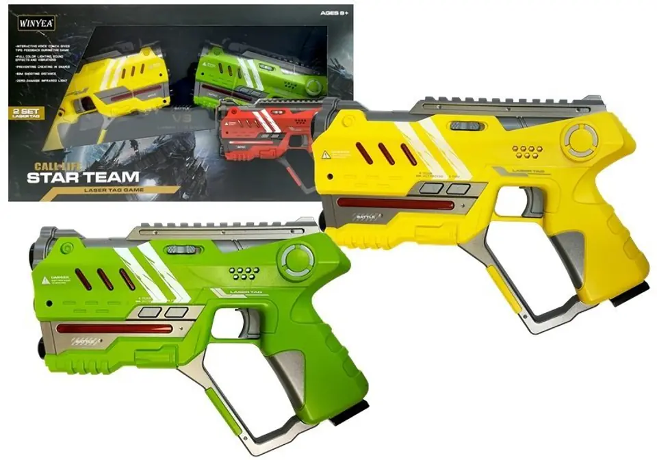 ⁨Laser Tag 4 Pistol Set 2 colors⁩ at Wasserman.eu