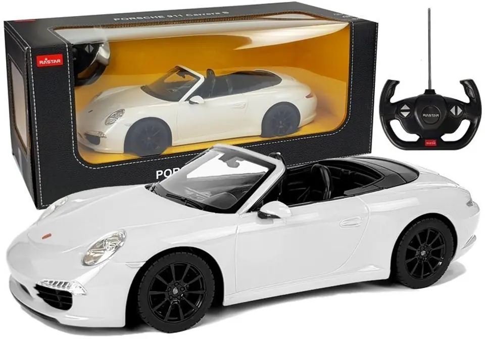 ⁨Auto R/C Porsche 911 Carrera S Rastar 1:12 Białe⁩ w sklepie Wasserman.eu