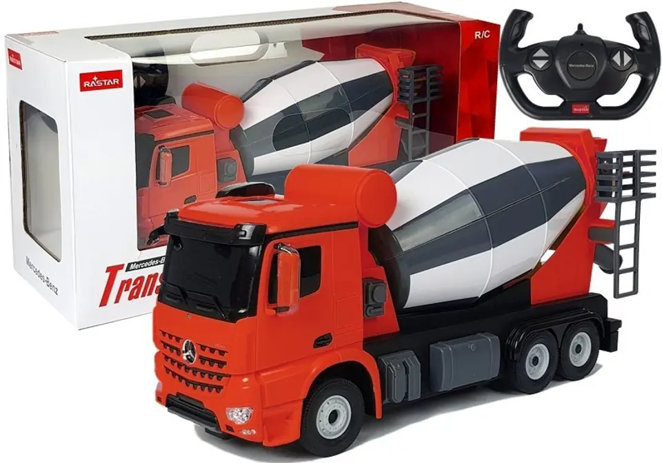 ⁨Auto R/C Mercedes-Benz Arocs Rastar 1:14 Czerwone na Pilota⁩ w sklepie Wasserman.eu