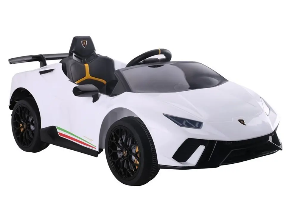 ⁨Auto na akumulator Lamborghini Huracan  Białe⁩ w sklepie Wasserman.eu