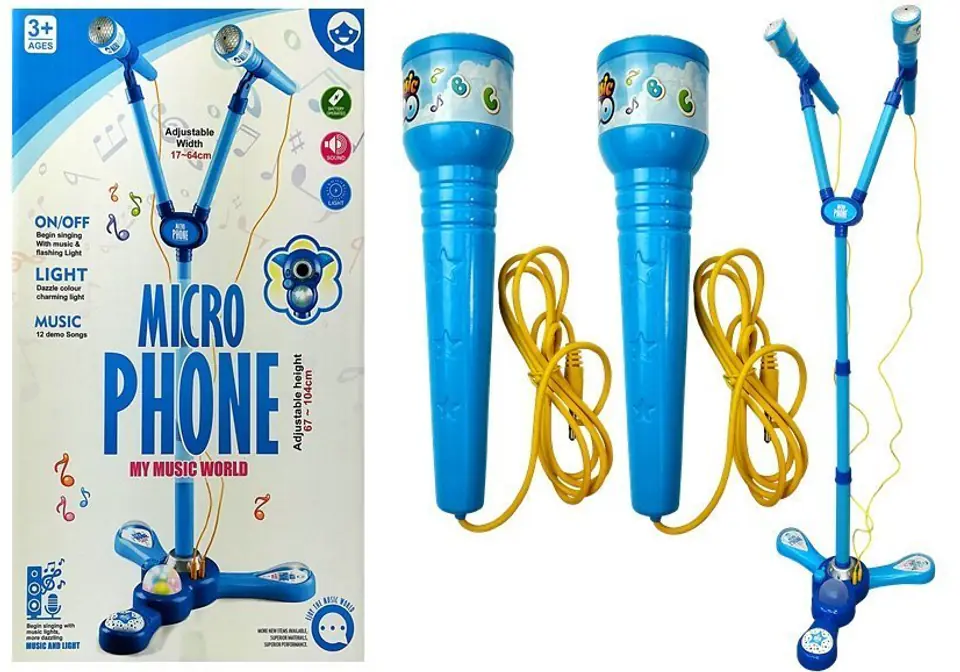 ⁨Microphones Karaoke Kit Blue Tripod⁩ at Wasserman.eu