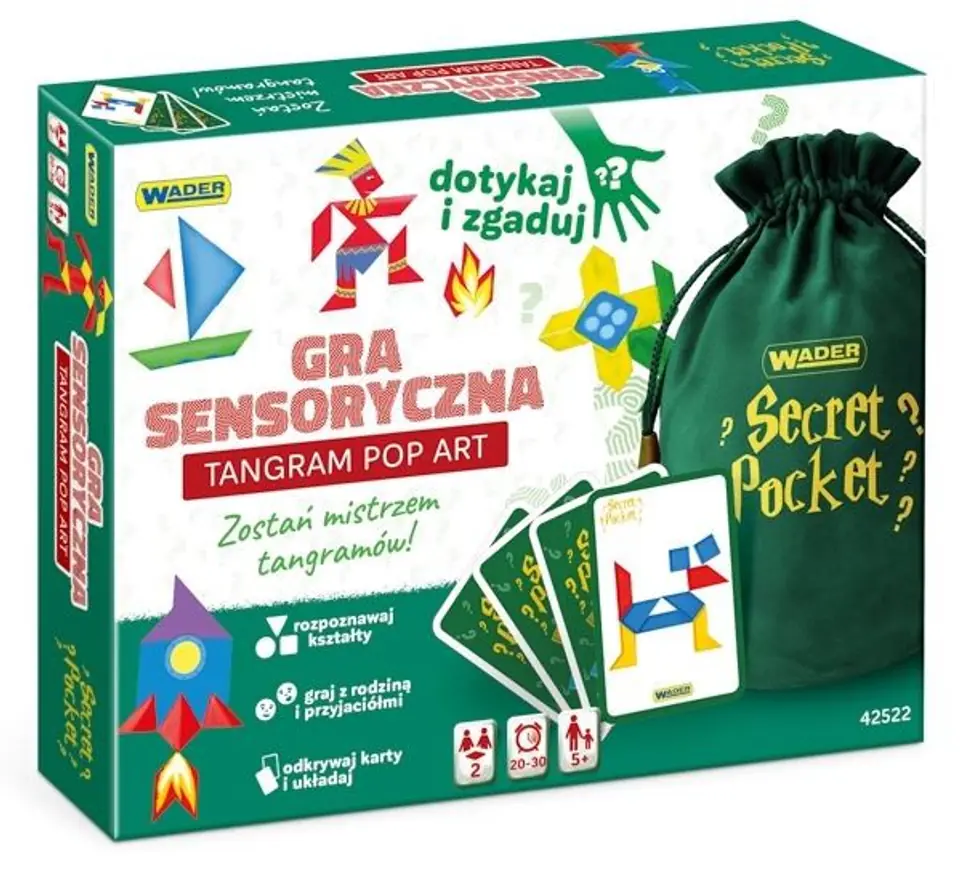 Gra sensoryczna - Tangram Pop Art w sklepie Wasserman.eu
