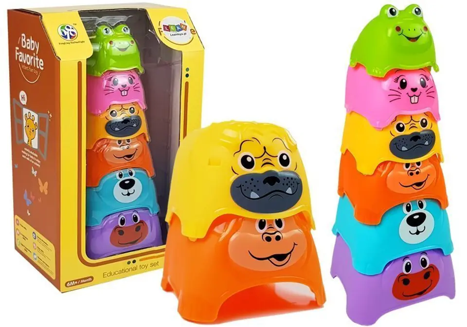 ⁨Baby Pyramid Animals Cups⁩ at Wasserman.eu