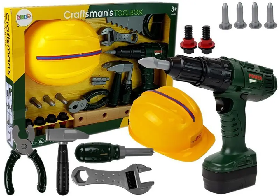 ⁨Tool Kit Battery Drill Hammer Helmet⁩ at Wasserman.eu