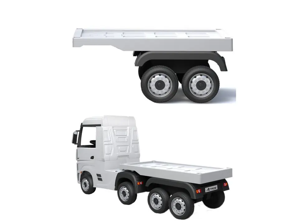 ⁨Battery semitrailer HL358 Mercedes Actros white⁩ at Wasserman.eu