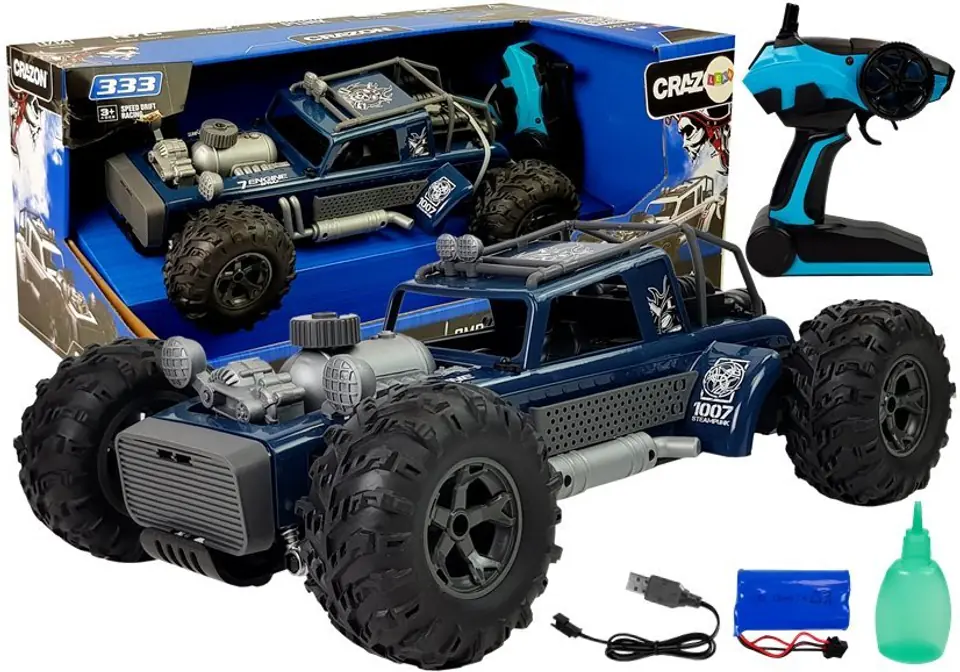 ⁨Auto Buggy Remote Controlled 1:12 2.4G Blue 20 km/h Water Pair⁩ at Wasserman.eu