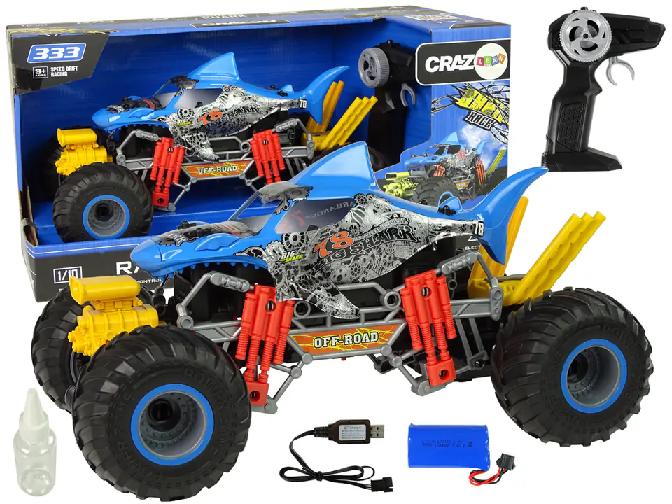 ⁨Off-road Shark Remote Controlled 1:10 2.4G Blue 15 km/h Water Steam⁩ at Wasserman.eu