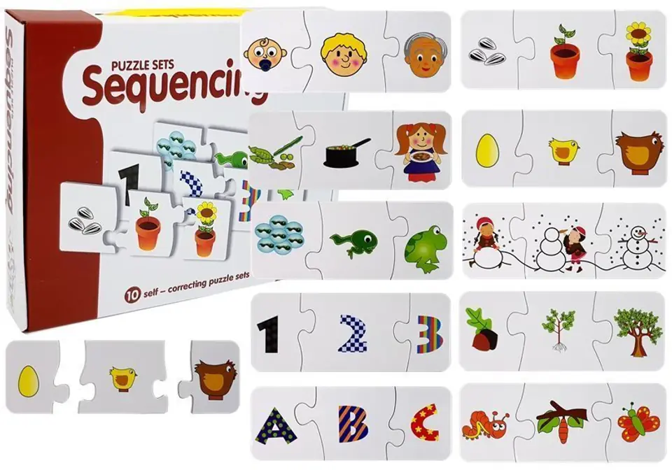Puzzle Edukacyjne Układanka Nauka 10 Połączeń w sklepie Wasserman.eu