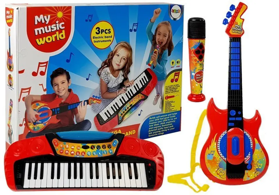 ⁨Music Kit 3 in 1 Guitar Keyboard Microphone⁩ at Wasserman.eu