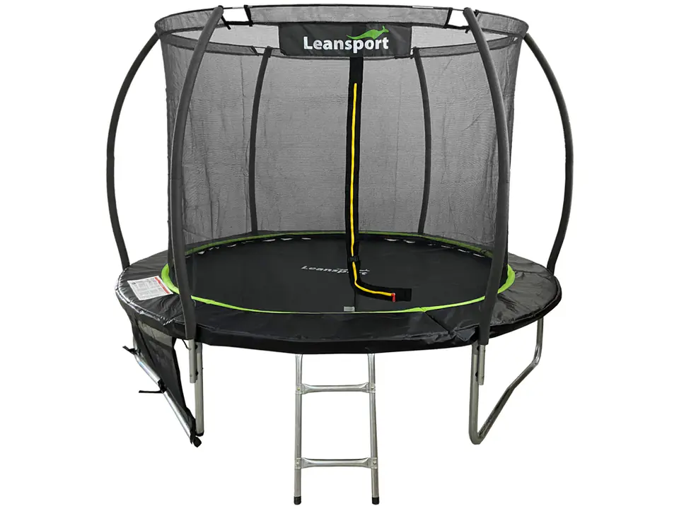 ⁨Trampolina LEAN Sport Max 10ft Czarno-Zielona⁩ w sklepie Wasserman.eu