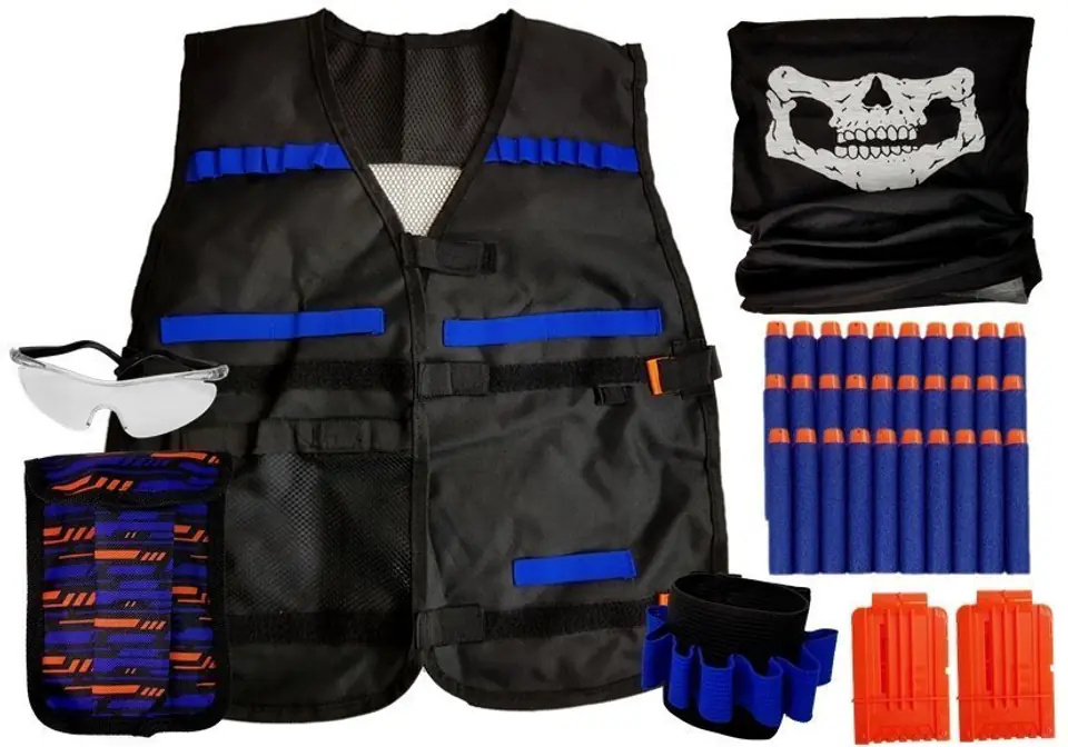 ⁨Outfit Commando Kit Disguise Child Costume Bullets Sunglasses Scarf Vest⁩ at Wasserman.eu