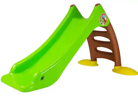 ⁨Garden slide with climbing bracket for Children 424 green-brown⁩ at Wasserman.eu