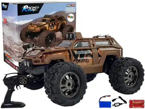 ⁨Auto Rally Off-Road Remote Controlled Brown 2.4G 1:18 35 km/h Speed Control⁩ at Wasserman.eu