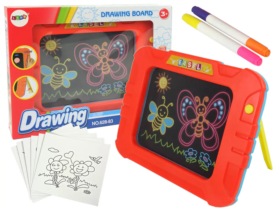 ⁨Illuminated board Stencils Coloring pages Markers⁩ at Wasserman.eu